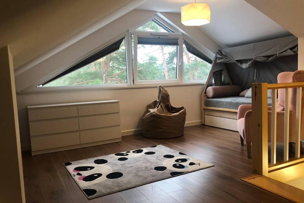 Dwupoziomowy Apartament Nad Jeziorem W Lesie Lägenhet Augustów Exteriör bild